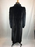 Fully Stranded Black Mink Coat by Randolf Alexander