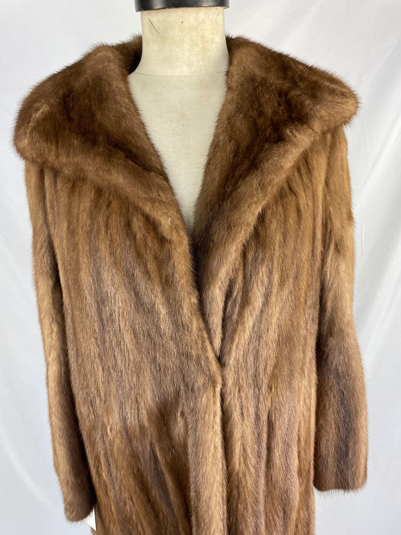 Fully Stranded Natural Demi-buff Mink Coat By Marcus Of London