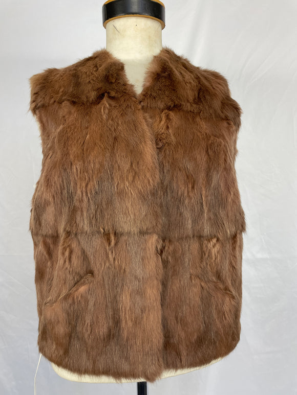 Mocha Dyed Squirrel Vest