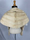 Stranded Jasmine Mink Stole With Tail Fringes
