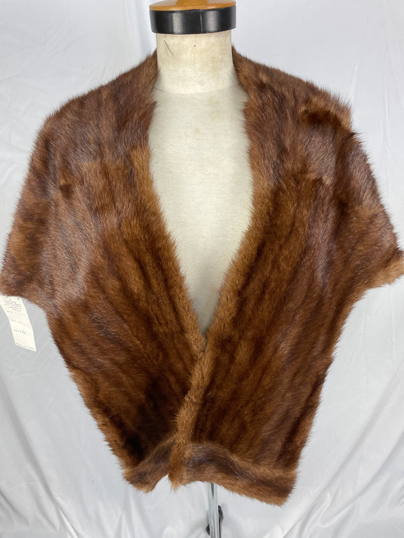 Vintage Mink Dyed Marmot Stole