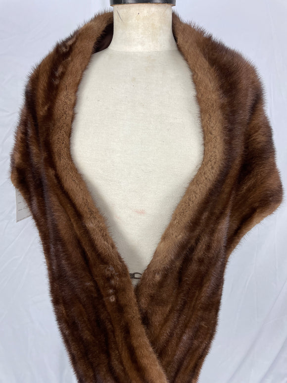 Stranded Natural Demi-Buff Mink Stole