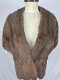 Mocha Dyed Russian Squirrel Stole By McCleans