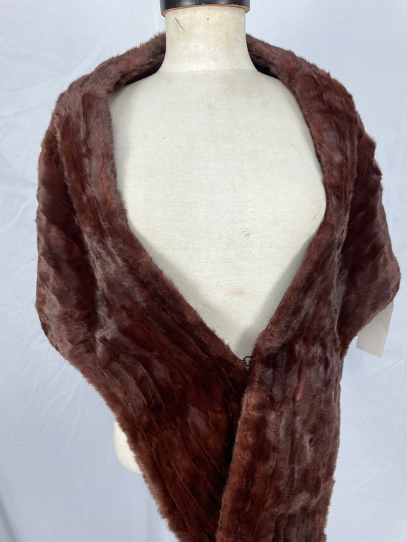Vintage Dyed Calypso Russian Ermine Stole