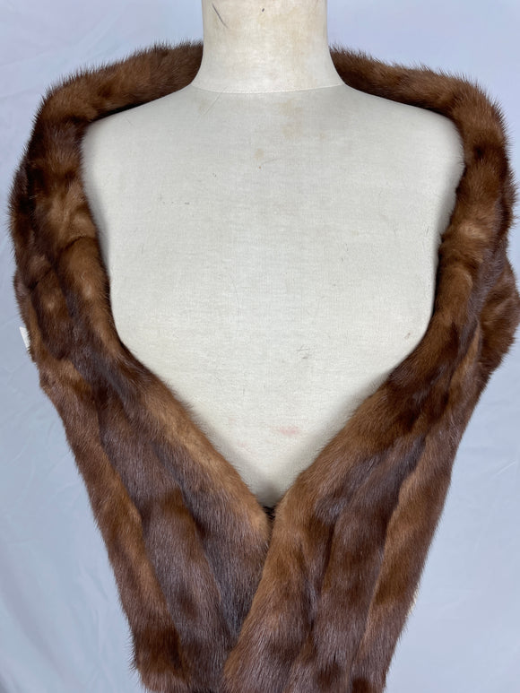 Natural Demi-buff Mink Stole by Stephen Dattner