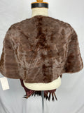 Large Vintage Chocolate Dyed Canadian Squirrel Stole