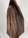 Ebony Dyed and Striped Russian Marmot Jacket