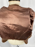 Vintage Cropped Chocolate Dyed Canadian Squirrel Jacket