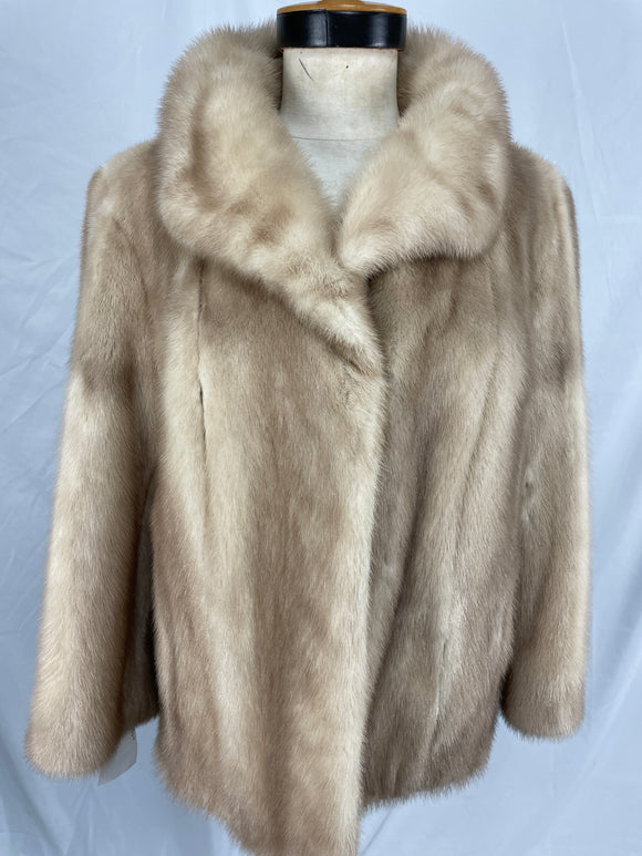 Stranded Natural Morning Light Mink Jacket